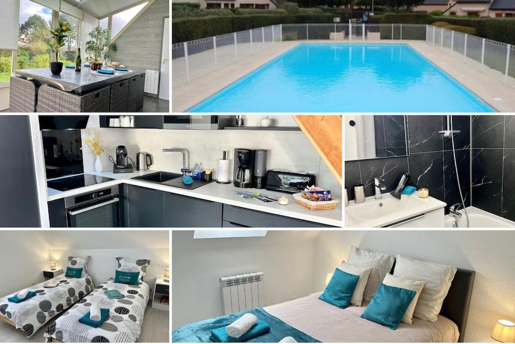 Perle Beach, Petite Maison Situee En Bord De Plage, Piscine. Guidel Kültér fotó