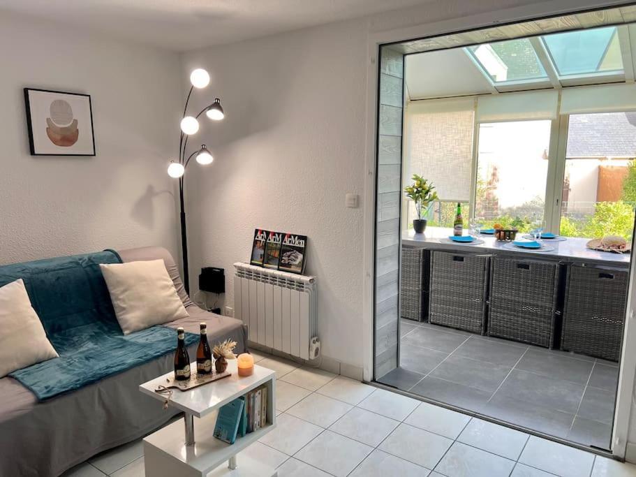 Perle Beach, Petite Maison Situee En Bord De Plage, Piscine. Guidel Kültér fotó
