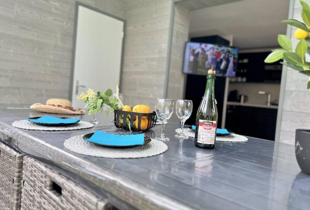 Perle Beach, Petite Maison Situee En Bord De Plage, Piscine. Guidel Kültér fotó