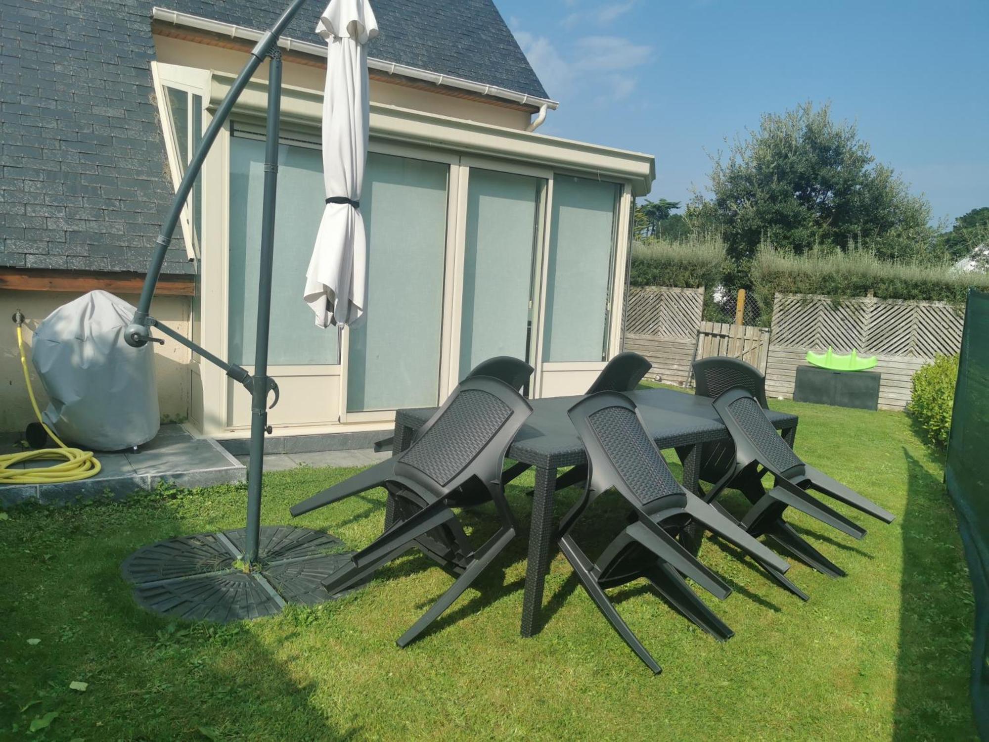 Perle Beach, Petite Maison Situee En Bord De Plage, Piscine. Guidel Kültér fotó
